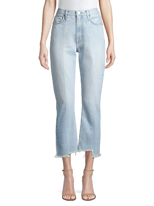 Charan Jean In Light Wash Classic Black Denim Jeans