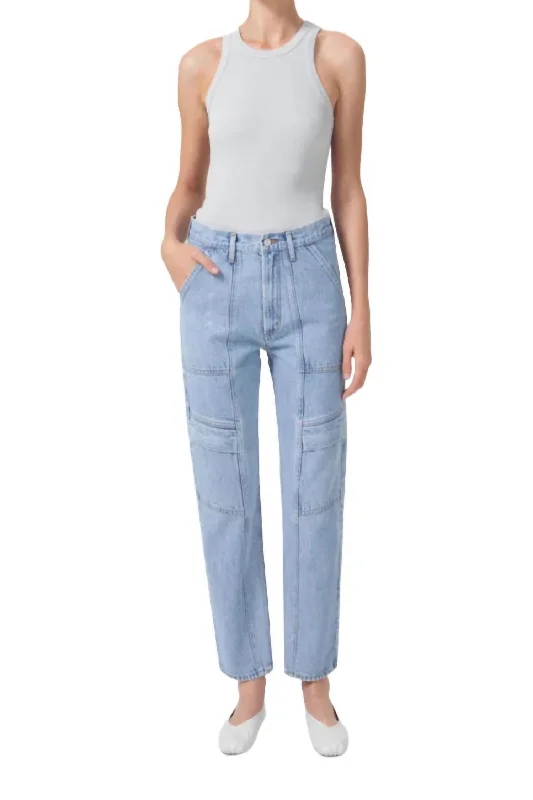 Cooper Cargo Jeans In Rank Comfortable Zip-Fly Denim Jeans