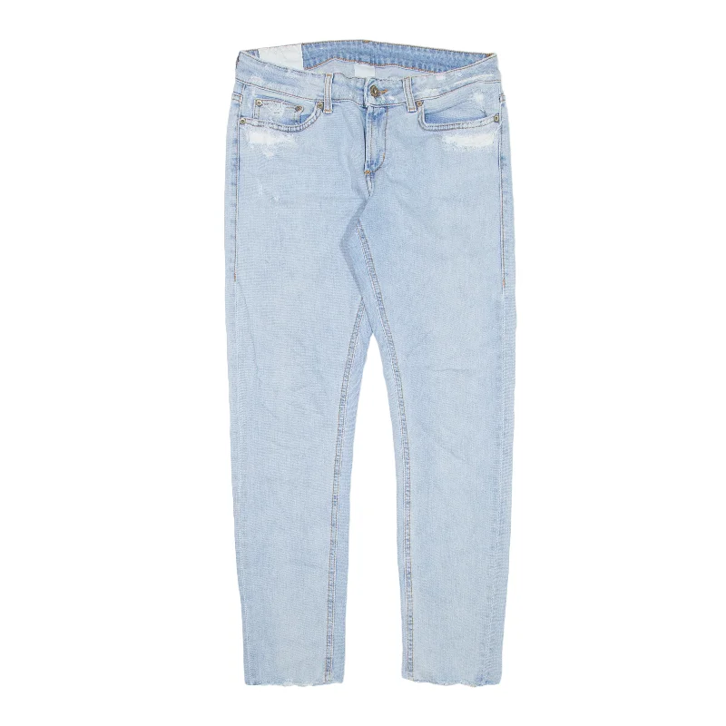DONDUP Distressed Jeans Blue Denim Slim Skinny Womens W29 L27 Elegant High-Waisted Flared Jeans DONDUP Distressed Jeans Blue Denim Slim Skinny Womens W29 L27 Elegant High-Waisted Flared Jeans