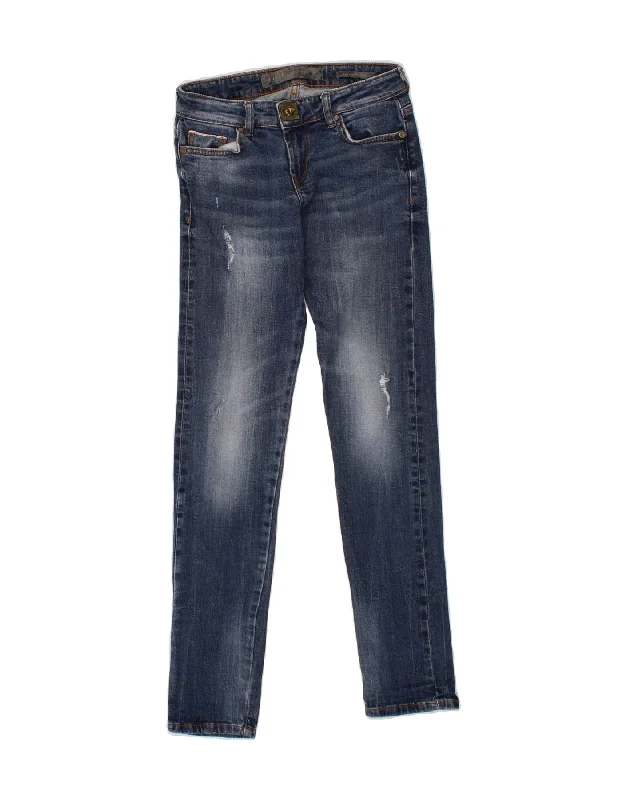 GUESS Womens Skinny Jeans W25 L30 Blue Cotton Fashionable Relaxed Fit Denim