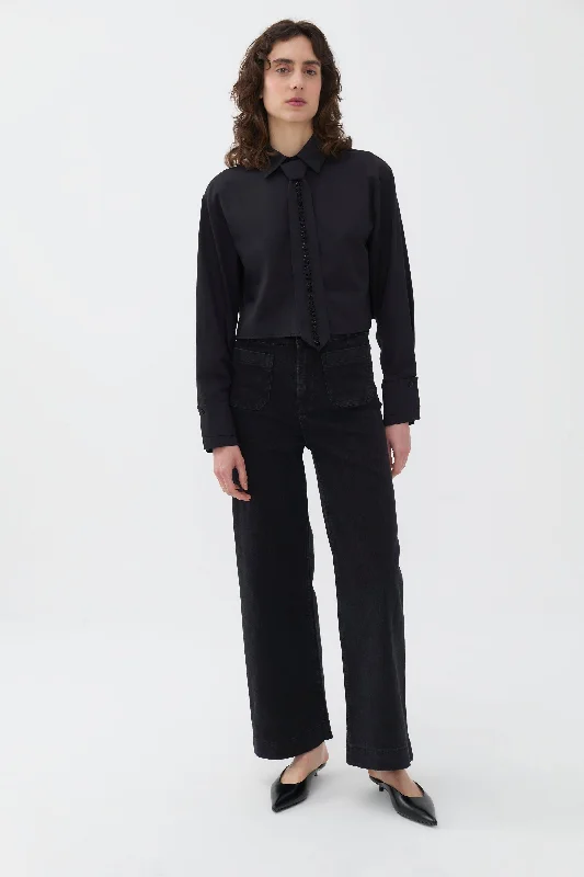 High Waisted Wide Leg Jeans Trendy Skinny Fit Jeans