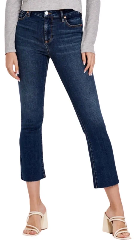 Jeanne Cropped Flare Jeans In Palmira Cozy Wide-Legged Jeans