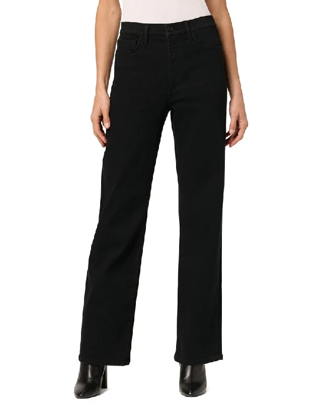 JOE'S Jeans Black Rinse Wide Leg Jean Comfortable Jogger Style Jeans