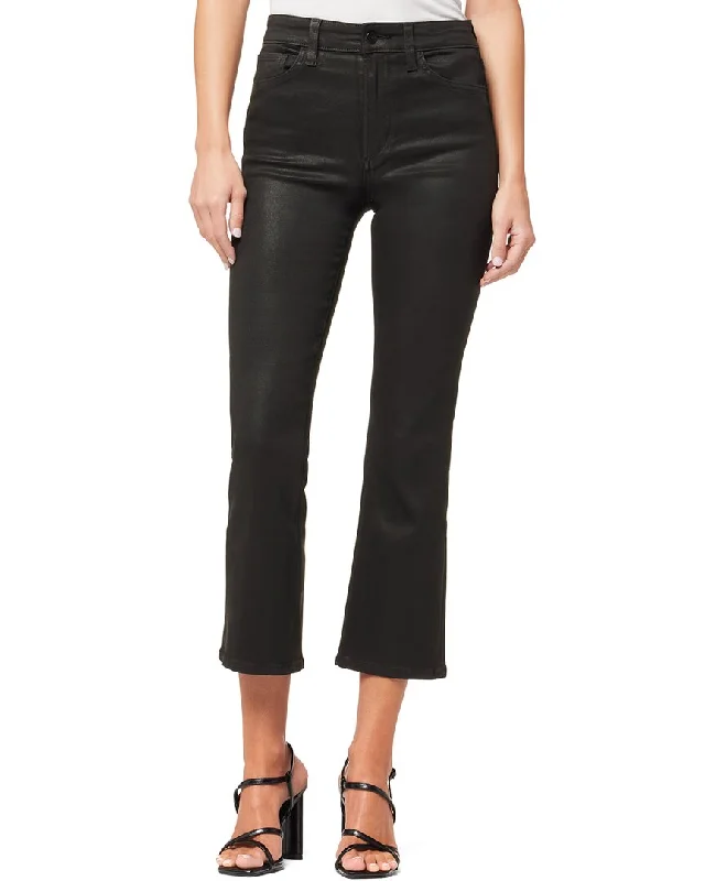 JOE'S Jeans Callie Black Cropped Boot Jean Stylish Shredded Denim Jeans