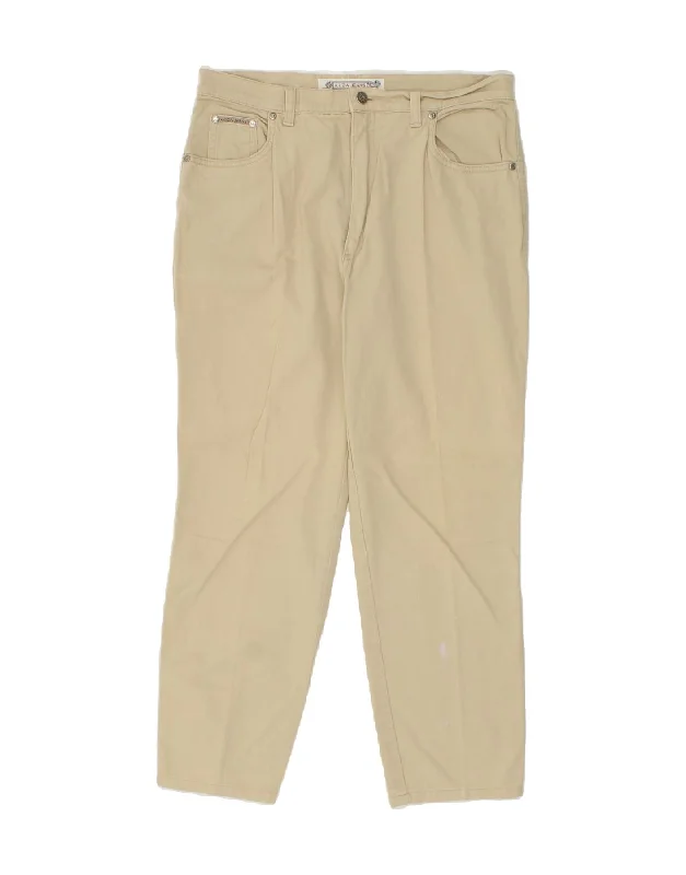 KRIZIA JEANS Womens Straight Casual Trousers W34 L26 Beige Cotton Fashionable Jeggings Style Jeans KRIZIA JEANS Womens Straight Casual Trousers W34 L26 Beige Cotton Fashionable Jeggings Style Jeans