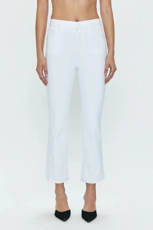 Lennon High Rise Crop Boot Jeans In Cloud Vintage Trendy Skinny Fit Jeans