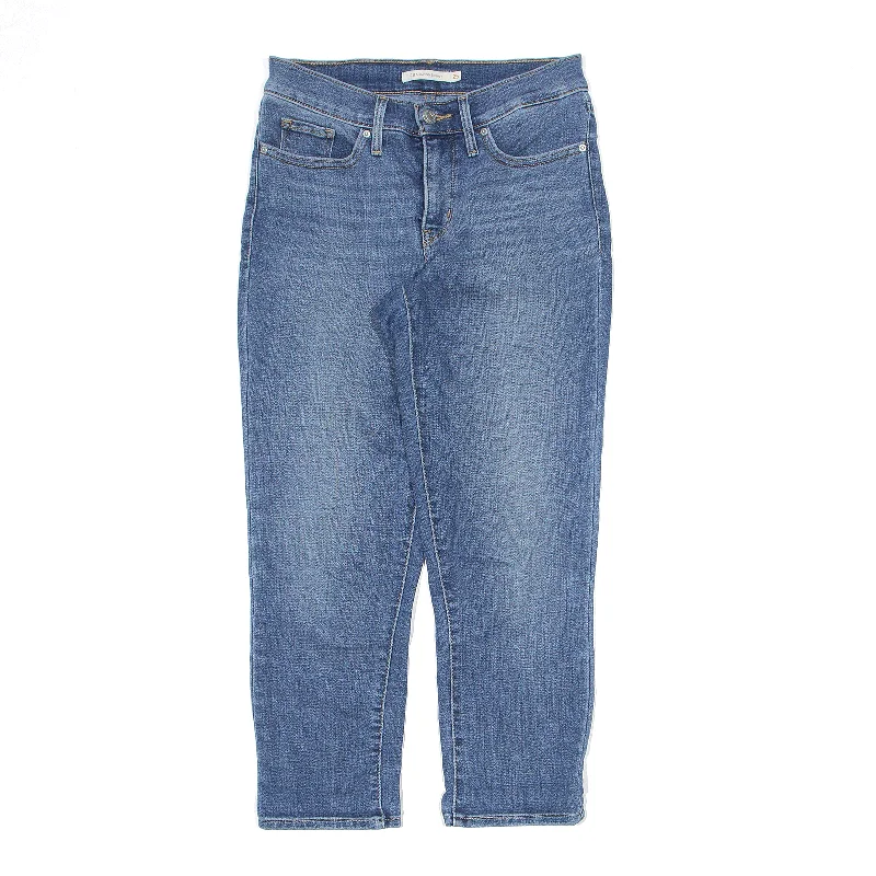 LEVI'S 311 Shaping Cropped Jeans Blue Denim Regular Skinny Stone Wash Womens W25 L24 Cozy Tencel Blend Denim Jeans LEVI'S 311 Shaping Cropped Jeans Blue Denim Regular Skinny Stone Wash Womens W25 L24 Cozy Tencel Blend Denim Jeans