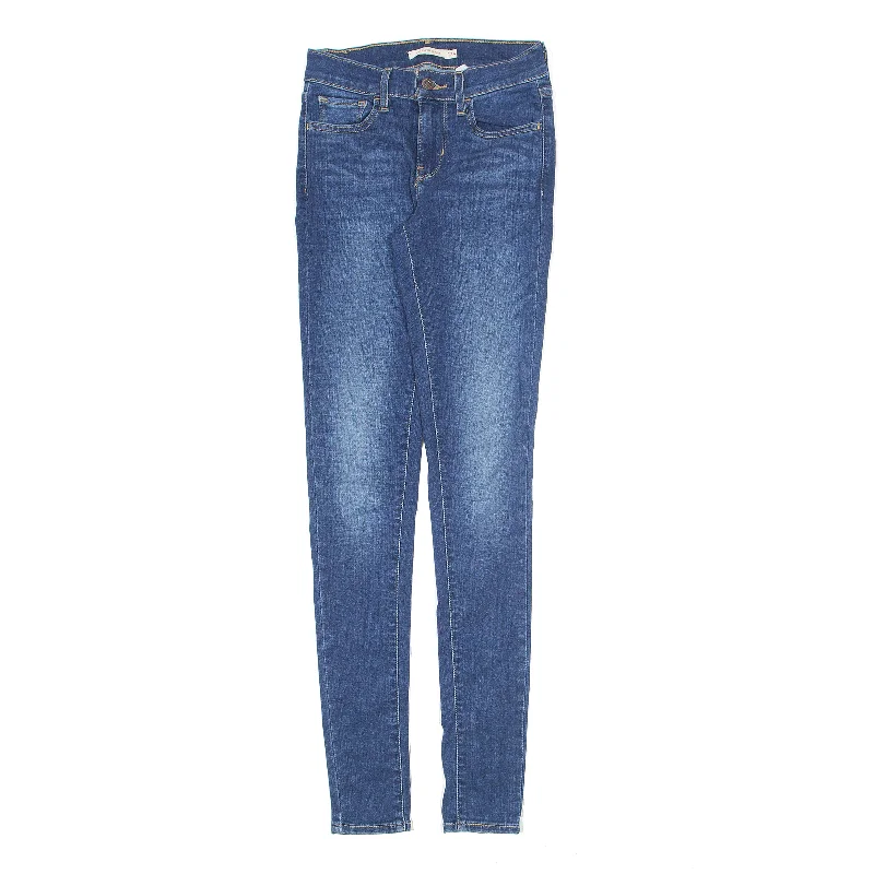 LEVI'S 710 Jeans Blue Denim Slim Skinny Stone Wash Womens W24 L32 Trendy Wide-Legged High-Waist Jeans LEVI'S 710 Jeans Blue Denim Slim Skinny Stone Wash Womens W24 L32 Trendy Wide-Legged High-Waist Jeans