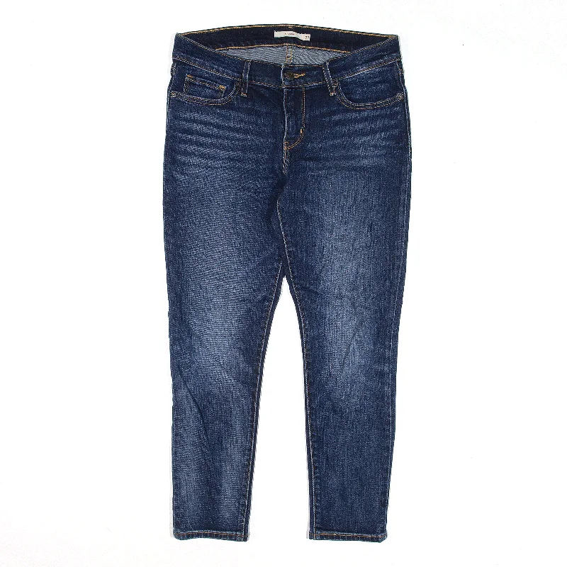 LEVI'S 711 Jeans Blue Denim Slim Skinny Womens W29 L24 Trendy Skinny High-Waist Jeans LEVI'S 711 Jeans Blue Denim Slim Skinny Womens W29 L24 Trendy Skinny High-Waist Jeans