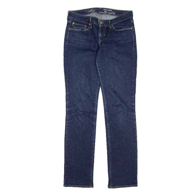LEVI'S Jeans Blue Denim Slim Straight Womens W27 L32 Stylish Cargo Style Jeans