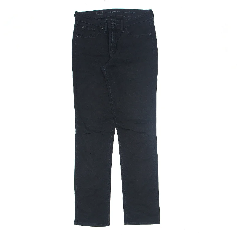 LEVI'S Demi Curve Modern Rise Jeans Black Denim Slim Tapered Womens W28 L30 Trendy Patchwork Denim Jeans