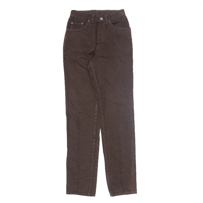 LEVI'S Jeans Brown Denim Regular Tapered Womens W24 L32 Cozy Stretch High-Waist Jeans LEVI'S Jeans Brown Denim Regular Tapered Womens W24 L32 Cozy Stretch High-Waist Jeans