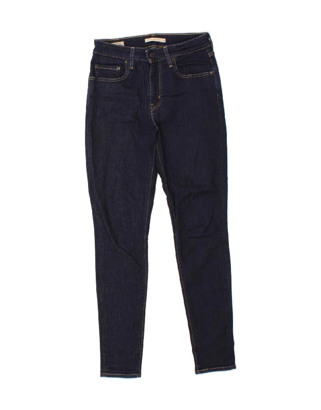 LEVI'S Womens 712 High Rise Skinny Jeans W28 L29 Navy Blue Cotton Cozy Tencel Blend Denim Jeans LEVI'S Womens 712 High Rise Skinny Jeans W28 L29 Navy Blue Cotton Cozy Tencel Blend Denim Jeans