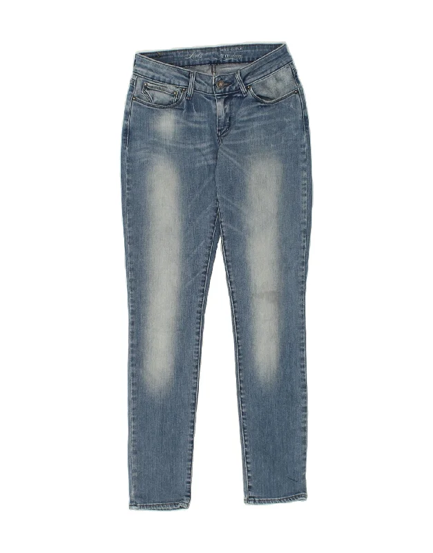 LEVI'S Womens Bold Curve Skinny Jeans  W26 L29 Blue Cotton Casual Loose Fit Jeans
