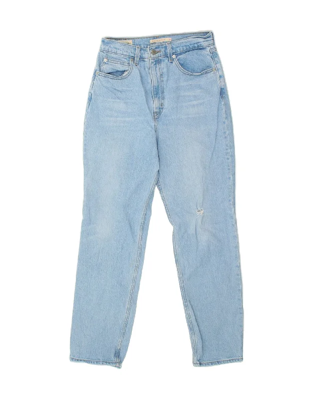 LEVI'S Womens High Waist Slim Straight Jeans W28 L29 Blue Cotton Stylish Tapered Fit Jeans LEVI'S Womens High Waist Slim Straight Jeans W28 L29 Blue Cotton Stylish Tapered Fit Jeans