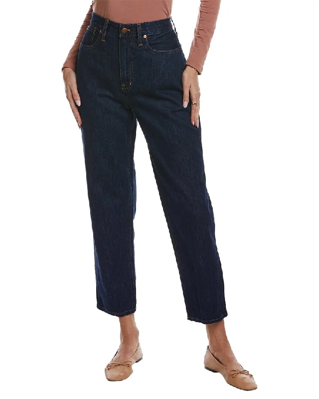Madewell Baggy Indigo Tapered Jean Comfortable Straight-Legged Denim