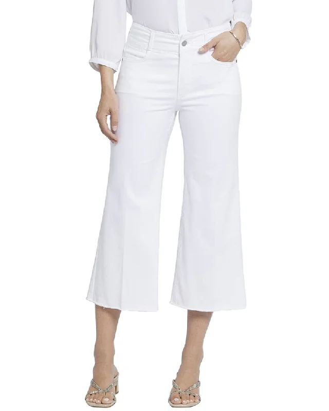 NYDJ Brigitte Optic White Wide Leg Jean Classic Slim Fit Jeans