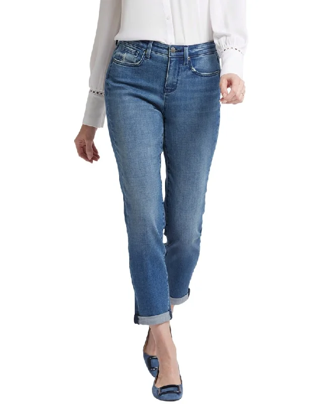 NYDJ Margot Cascade Wave Girlfriend Jean Classic Slim Fit Jeans