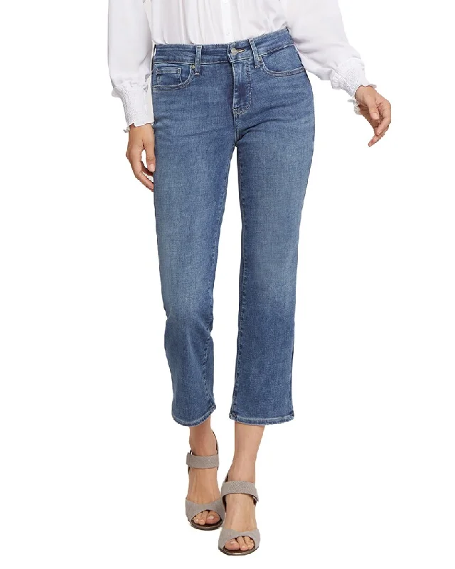 NYDJ Marilyn Ankle Loire Jean Casual Distressed Denim Jeans