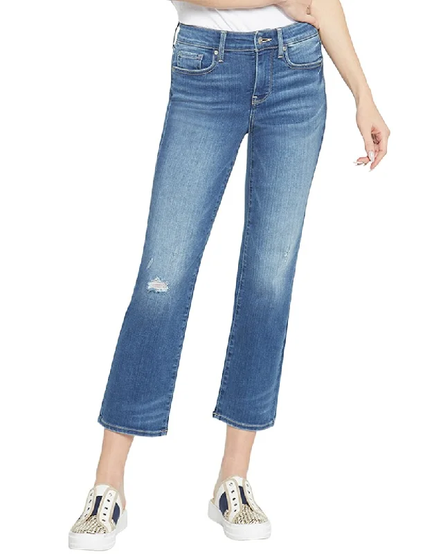 NYDJ Marilyn Sacha Ankle Crop Jean Trendy Pleated Waist Jeans