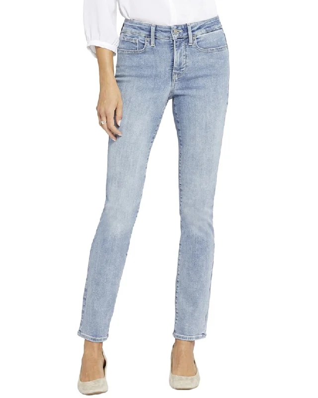 NYDJ Petite Sheri Haley Slim Jean Casual Distressed Denim Jeans