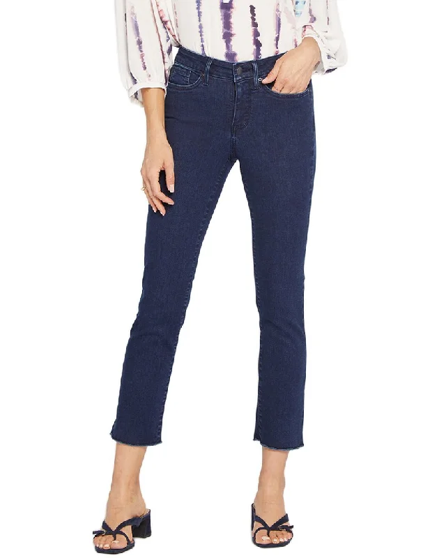NYDJ Petite Sheri Mystique Ankle Jean Casual Straight-Leg Jeans