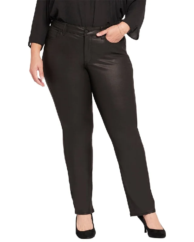 NYDJ Plus Marilyn Straight Jean Trendy Flared Leg Jeans