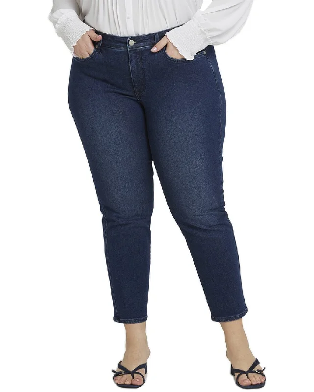 NYDJ Plus Sheri Marvelous Ankle Crop Jean Comfortable Stretch Fit Jeans
