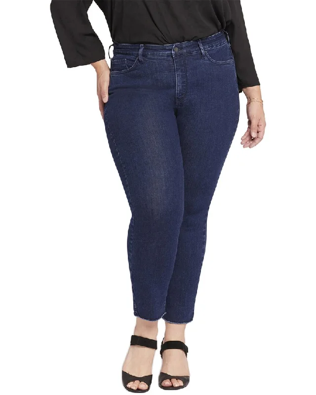 NYDJ Plus Sheri Mystique Ankle Jean Stylish Relaxed Fit Skinny Jeans