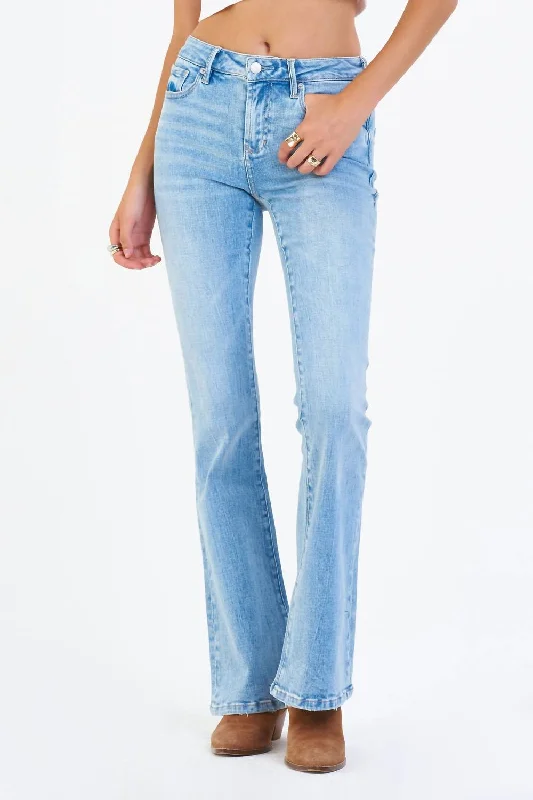 Rosa High Rise Flare Jean In Portmore Casual Straight-Leg Jeans