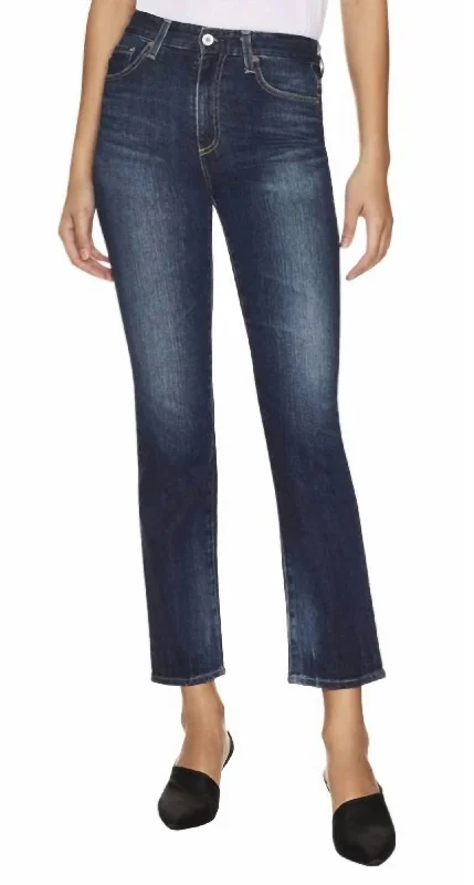 Saige Straight Jean In Gondola Comfortable Dark Wash Jeans