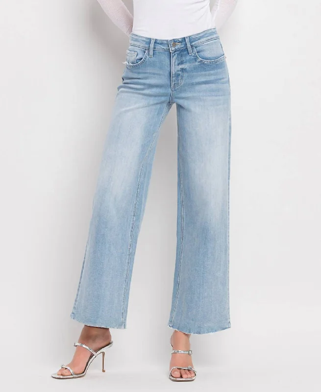 The Best Of The Best Jeans In Light Wash Comfortable Distressed Straight-Leg Jeans