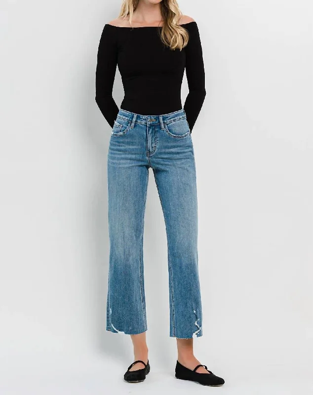 The Fit Is Everything Cropped Jeans In Medium Wash Comfortable Ankle Jeans