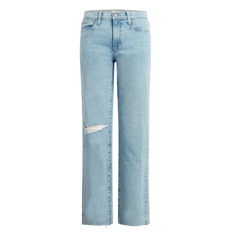 The Tommy Mid Ride Boyfriend Jeans In Wildwood Elegant Tapered Leg Denim