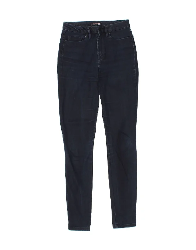 TOMMY HILFIGER Womens Skinny Jeans W27 L30 Navy Blue Stylish Relaxed Fit Skinny Jeans TOMMY HILFIGER Womens Skinny Jeans W27 L30 Navy Blue Stylish Relaxed Fit Skinny Jeans