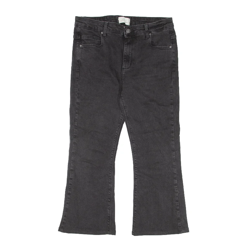 VICOLO Jeans Black Denim Slim Bootcut Womens W28 L22 Fashionable Raw Hem Bootcut Jeans VICOLO Jeans Black Denim Slim Bootcut Womens W28 L22 Fashionable Raw Hem Bootcut Jeans