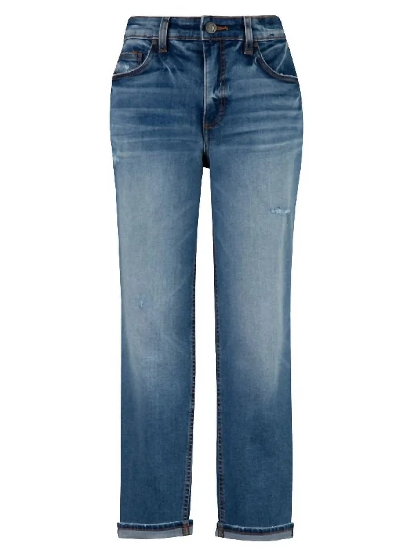 Women's Rachael High Rise Fab Ab Mom Jeans In Denim Blue Chic Vintage-Inspired Denim Jeans Women's Rachael High Rise Fab Ab Mom Jeans In Denim Blue Chic Vintage-Inspired Denim Jeans